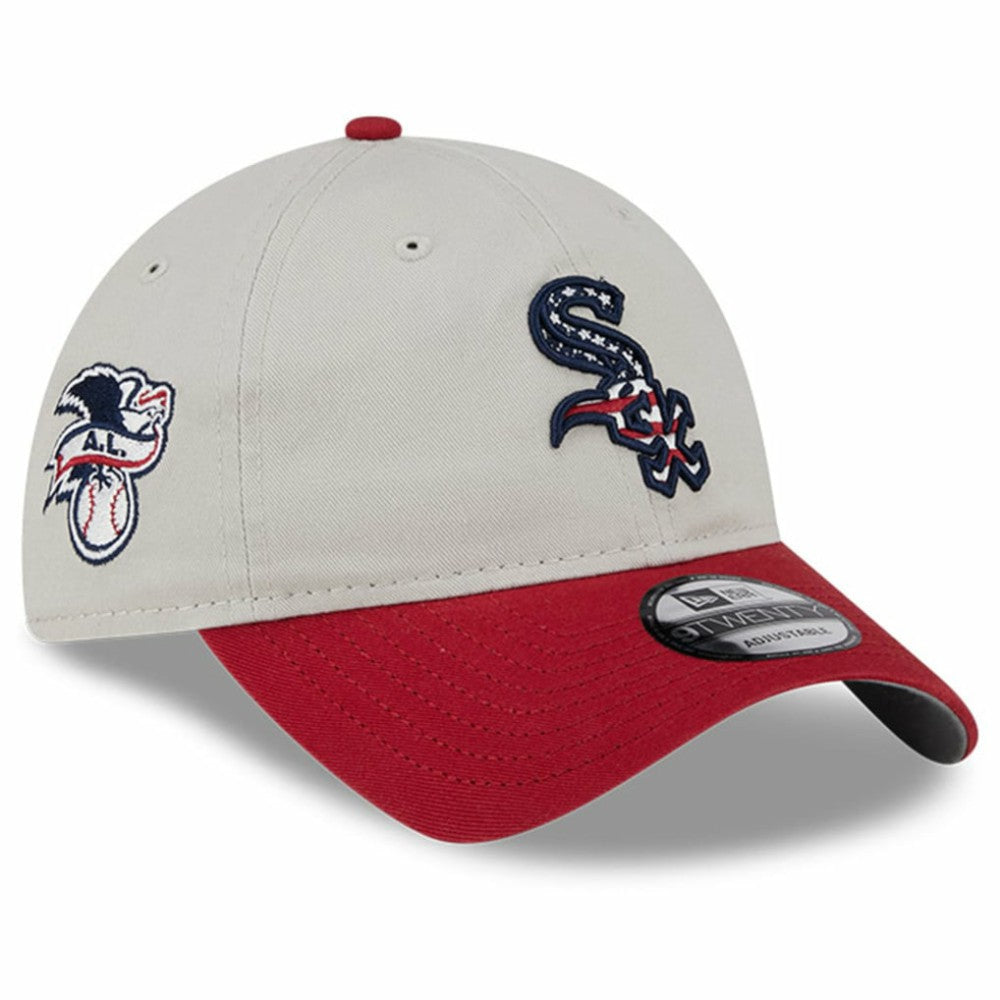 Chicago White Sox New Era 2024 Fourth of July 9TWENTY Adjustable Hat - Khaki/Red - New Era Sale