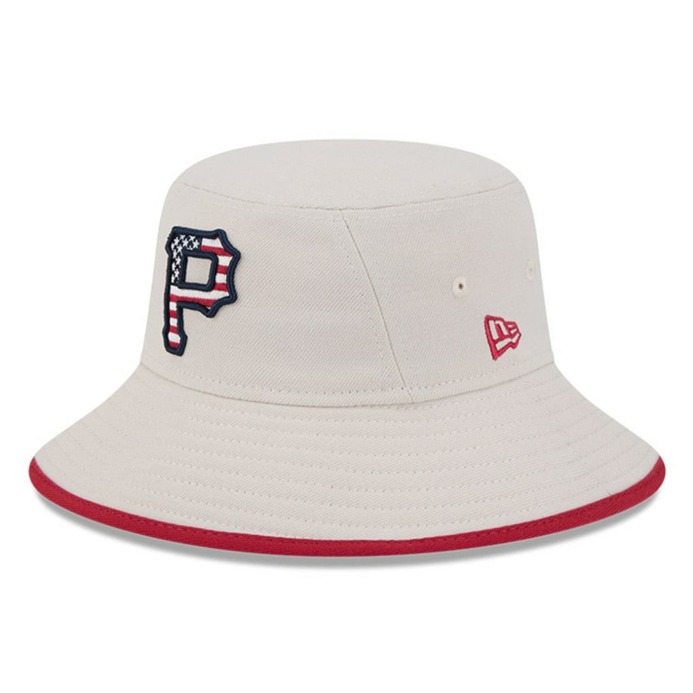 Pittsburgh Pirates New Era 2024 Fourth of July Bucket Hat - Khaki - New Era Discount