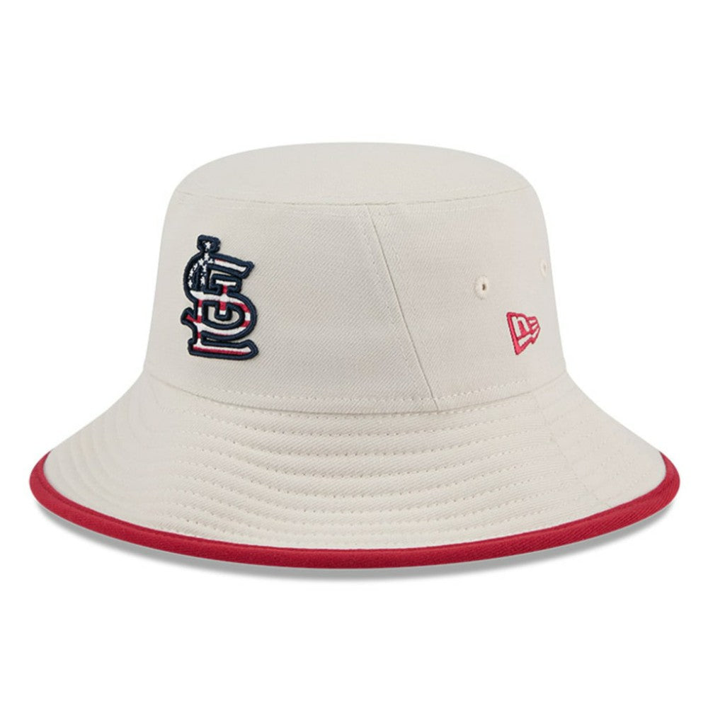 St. Louis Cardinals New Era 2024 Fourth of July Bucket Hat - Khaki - New Era Online