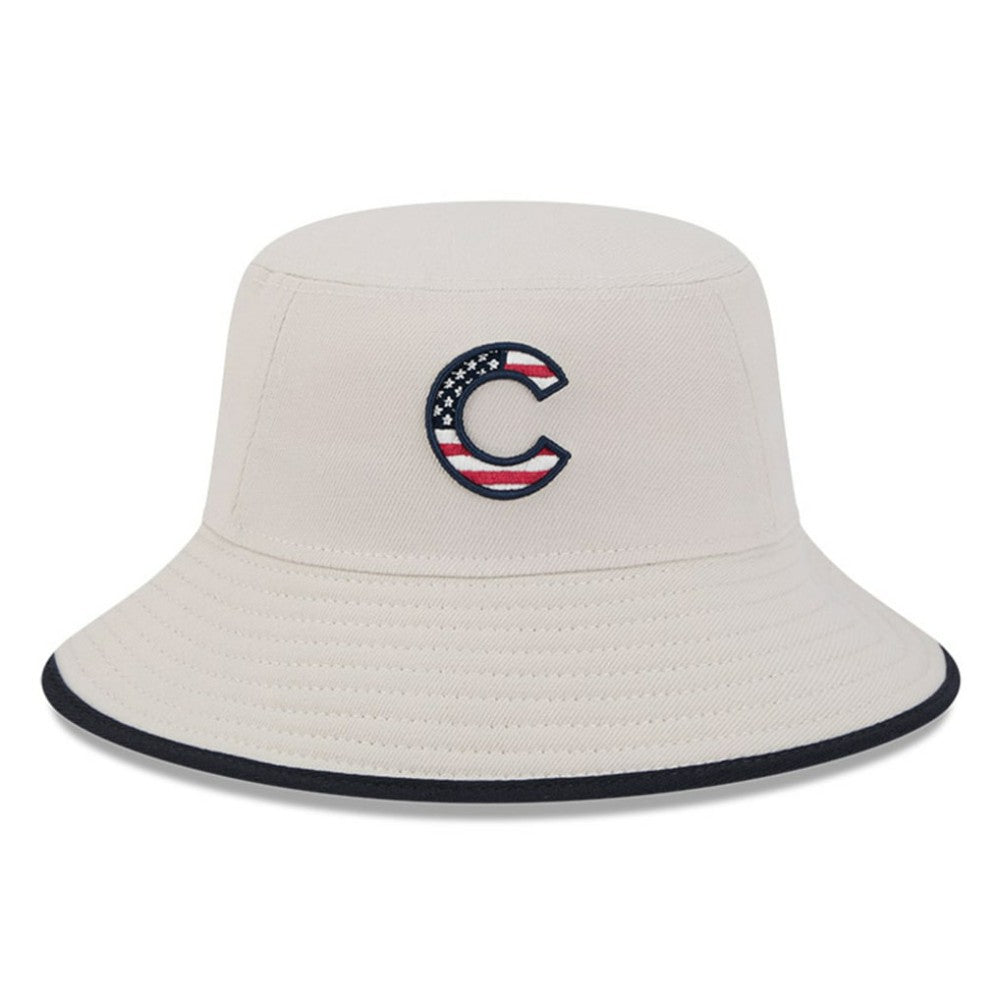 Chicago Cubs New Era 2024 Fourth of July Bucket Hat - Khaki - New Era Lifestyle