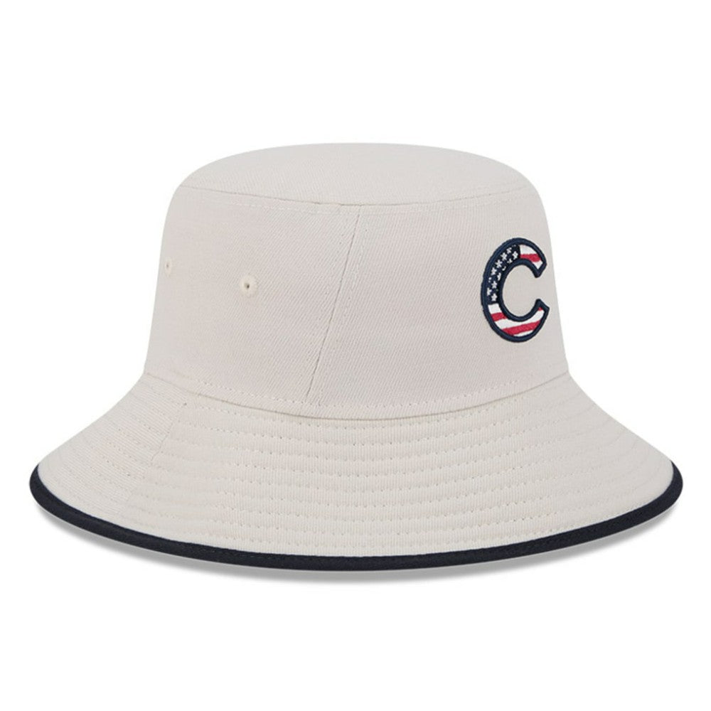 Chicago Cubs New Era 2024 Fourth of July Bucket Hat - Khaki - New Era Lifestyle