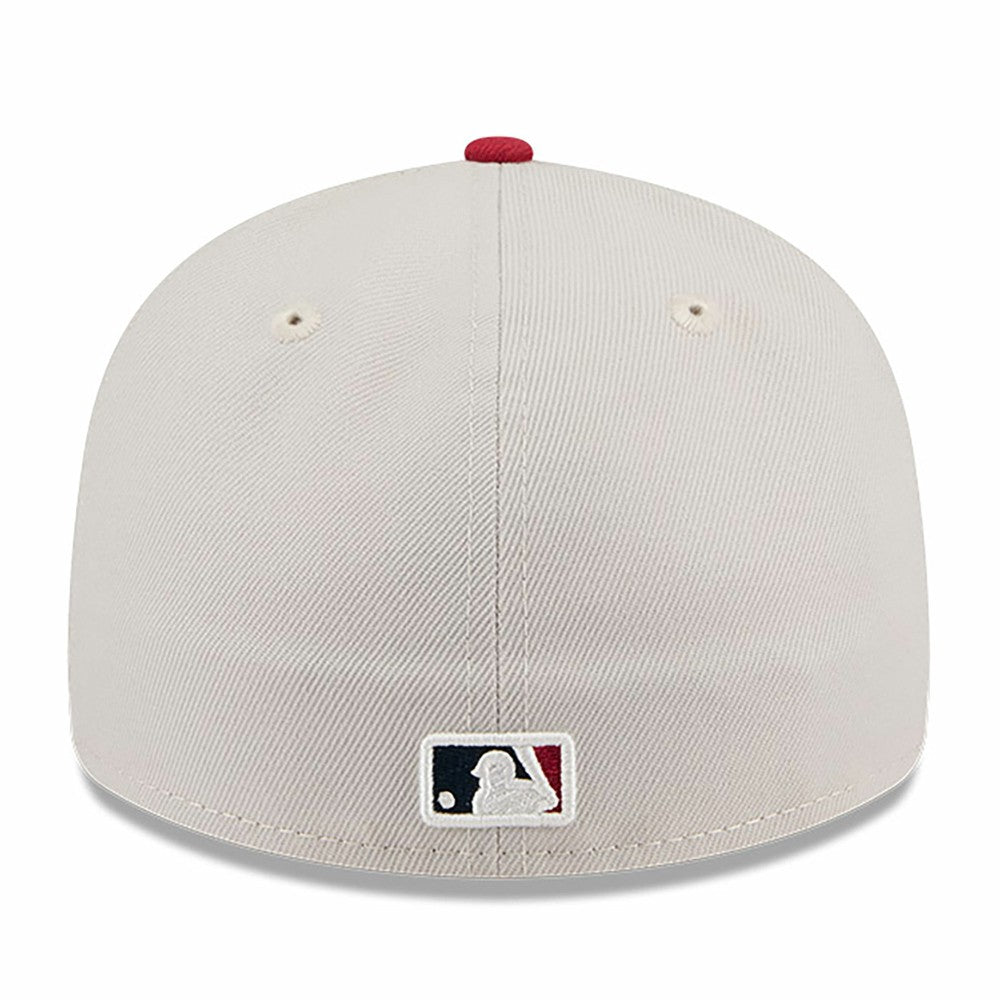 Miami Marlins New Era 2024 Fourth of July Low Profile 59FIFTY Fitted Hat - Khaki/Red - New Era Sale
