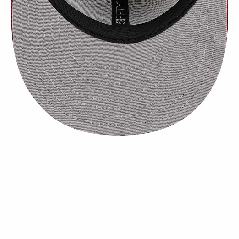 Miami Marlins New Era 2024 Fourth of July Low Profile 59FIFTY Fitted Hat - Khaki/Red - New Era Sale