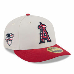 Los Angeles Angels New Era 2024 Fourth of July Low Profile 59FIFTY Fitted Hat - Khaki/Red - New Era Lifestyle