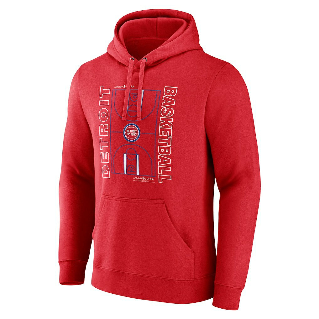 Detroit Pistons Michelob Ultra Full Court Pullover Hoodie - Red