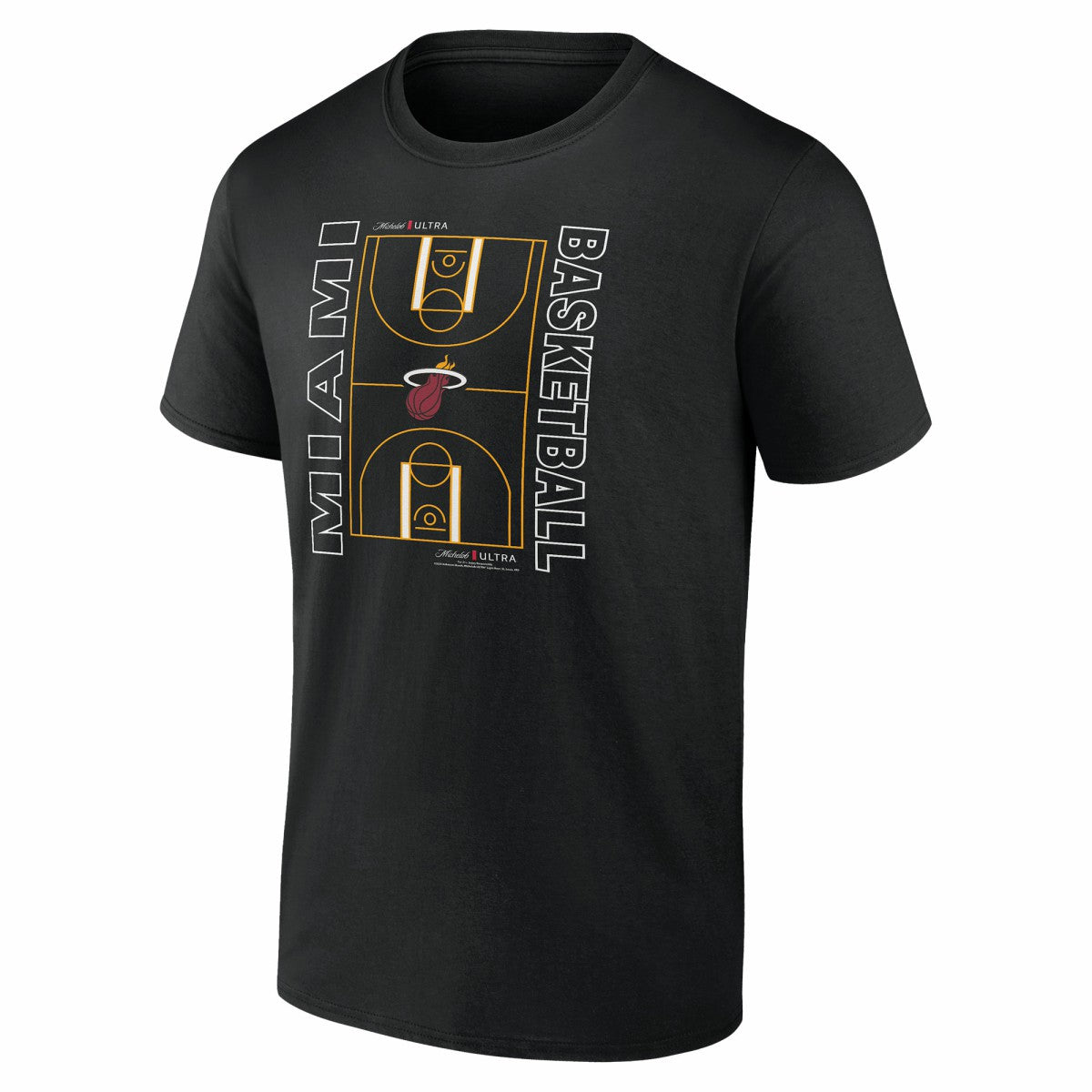 Miami Heat Michelob Ultra Full Court T-Shirt - Black
