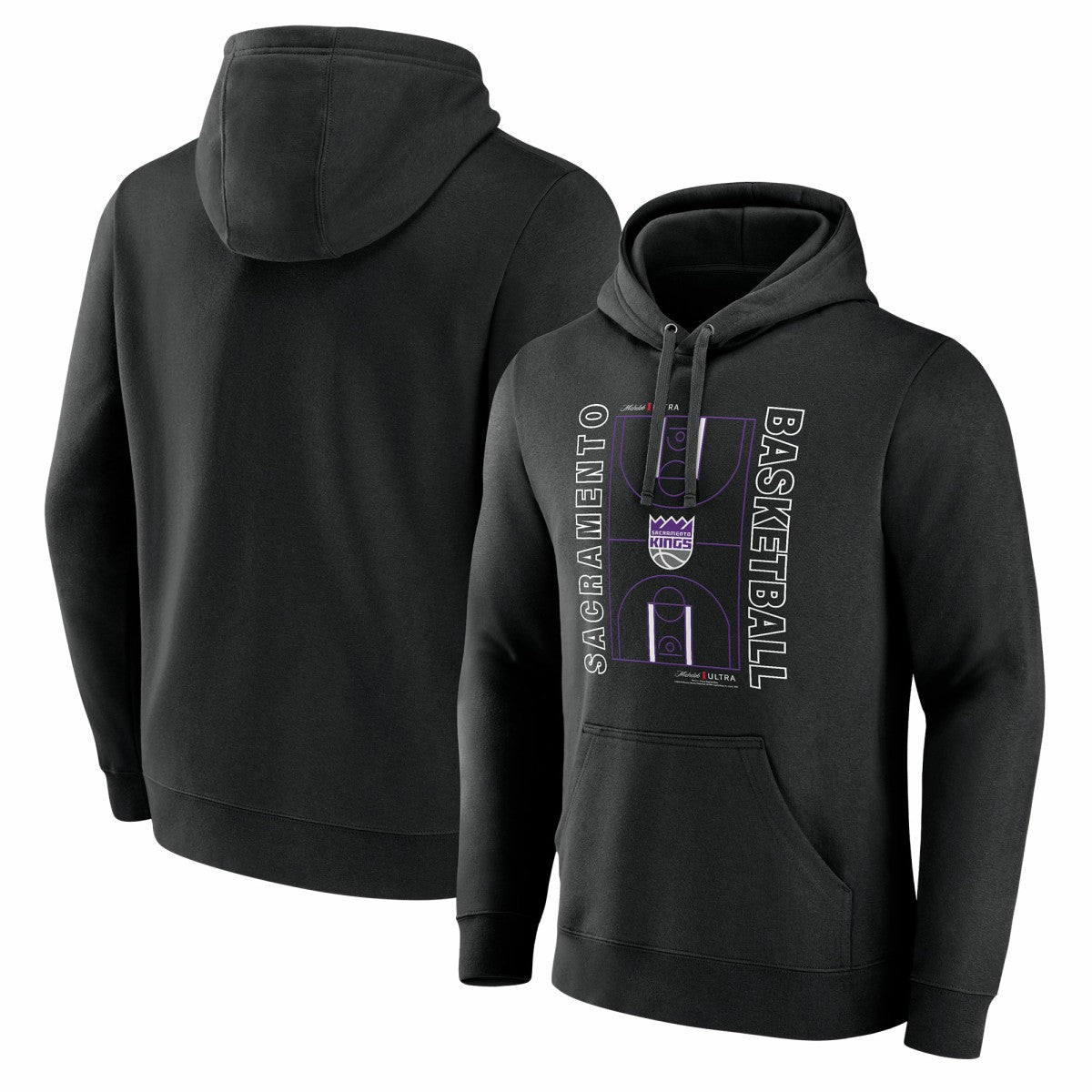 Sacramento Kings Michelob Ultra Full Court Pullover Hoodie - Black