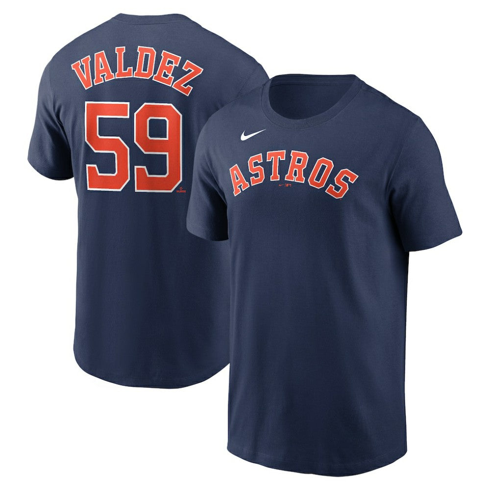 Framber Valdez Houston Astros Nike Fuse Name & Number T-Shirt - Navy - Nike on Sale