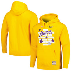 Los Angeles Lakers x Tats Cru Hardwood Classics Brick Pullover Hoodie Gold | Mitchell & Ness outlet