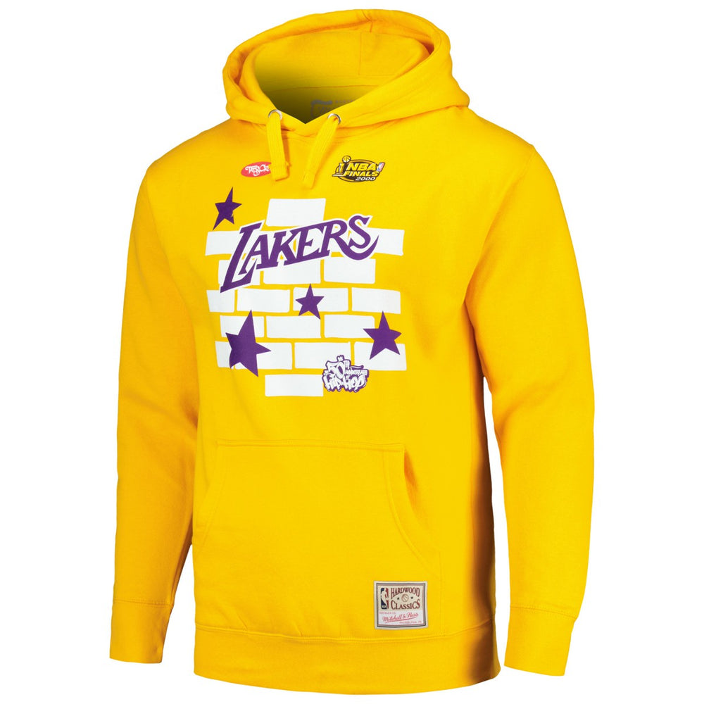 Los Angeles Lakers x Tats Cru Hardwood Classics Brick Pullover Hoodie Gold | Mitchell & Ness outlet