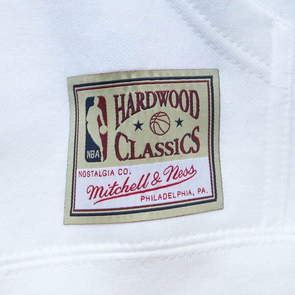 Philadelphia 76ers x Tats Cru Hardwood Classics Brick Pullover Hoodie White | Mitchell & Ness US