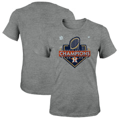 Houston Astros Fanatics Women's 2022 World Series Champions Locker Room T-Shirt - Heather Charcoal - Fanatics on Sale