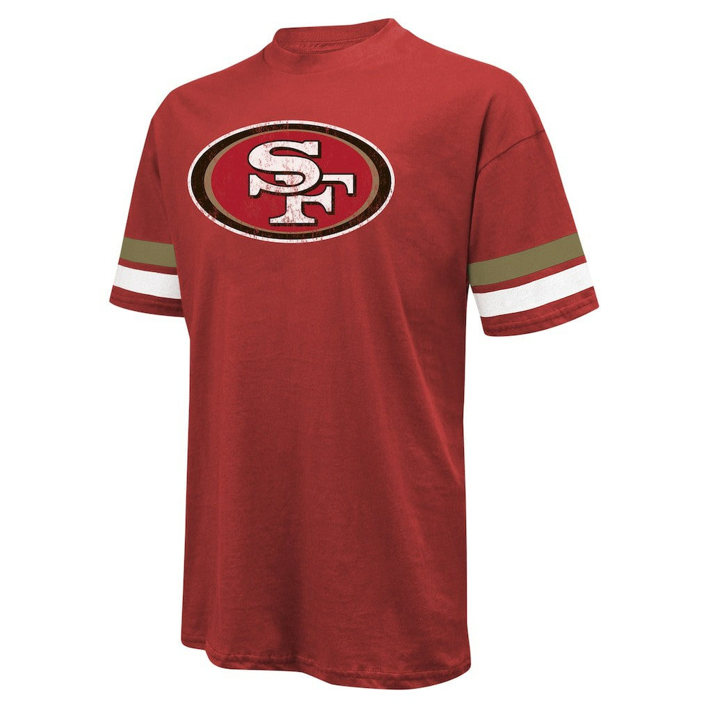 Brock Purdy San Francisco 49ers Majestic Threads Name & Number Oversize Fit T-Shirt Scarlet