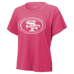 Nick Bosa San Francisco 49ers Majestic Threads Women's Name & Number T-Shirt Pink