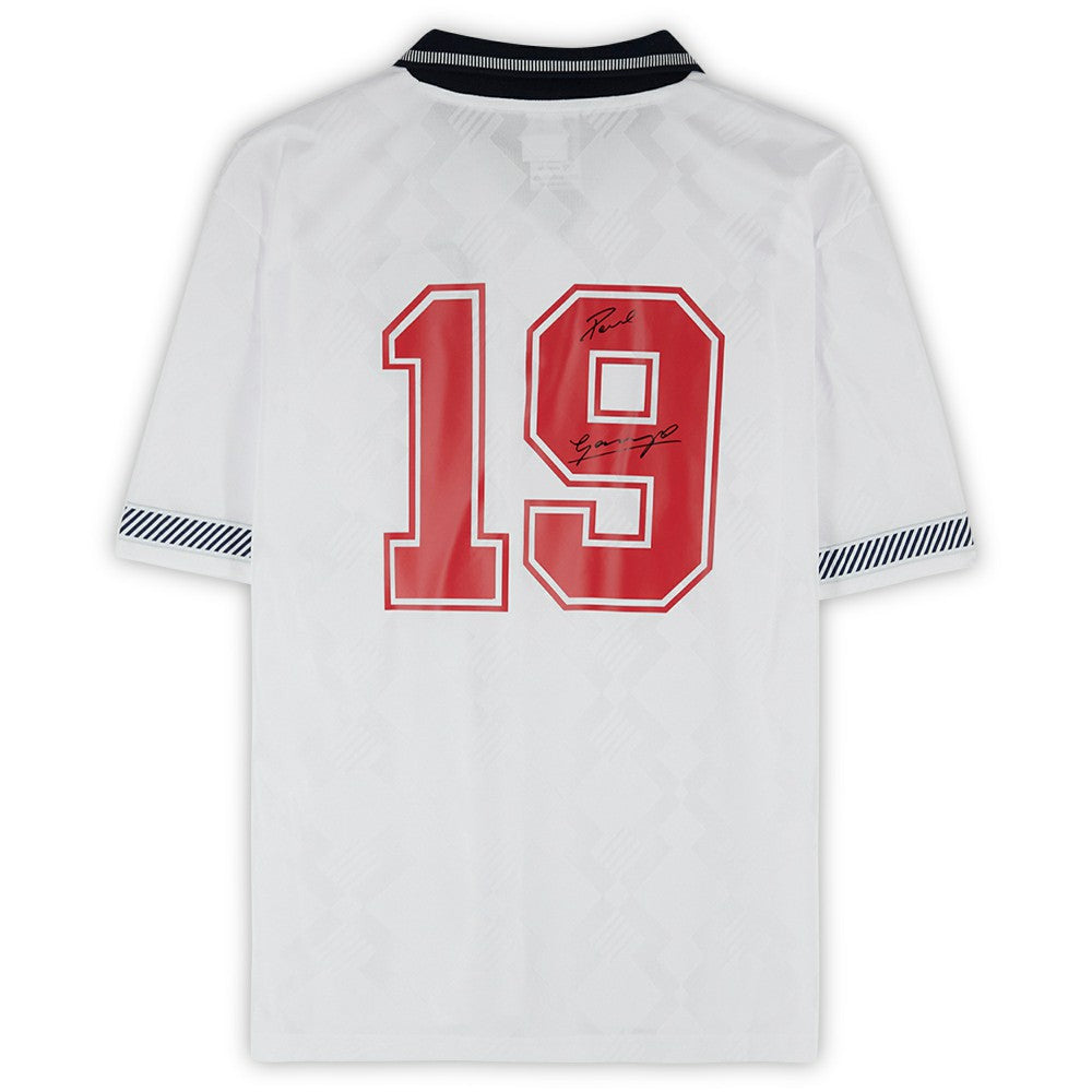 Paul Gascoigne England National Team Autographed 1990 Home Jersey - Fanatics