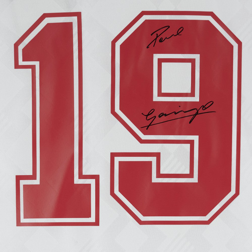Paul Gascoigne England National Team Autographed 1990 Home Jersey - Fanatics