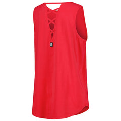 Los Angeles Angels DKNY Sport Women's Claire Fashion Tri-Blend Tank Top - Red - MLB on Sale