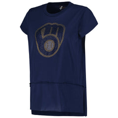 Milwaukee Brewers G-III 4Her by Carl Banks Women's Cheer Fashion T-Shirt - Navy - MLB Online