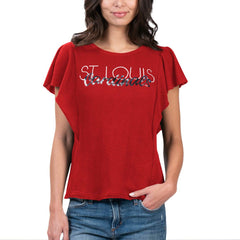 St. Louis Cardinals G-III 4Her by Carl Banks Women's Crowd Wave T-Shirt - Red - MLB Sale