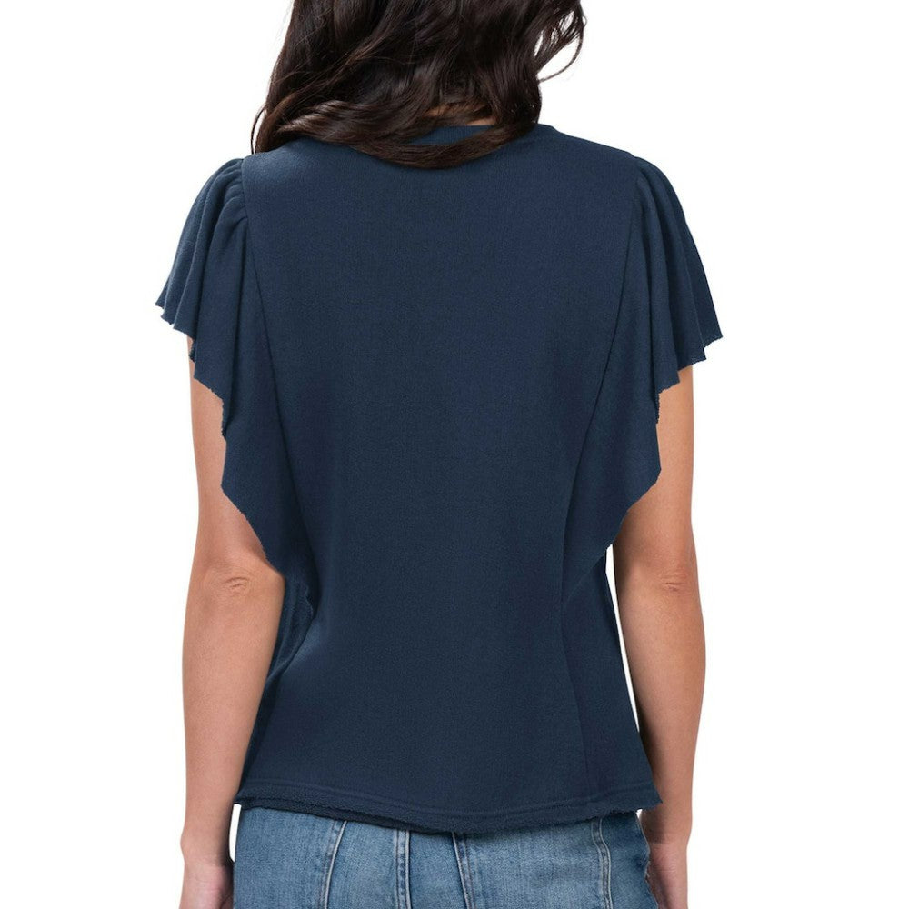 Tampa Bay Rays G-III 4Her by Carl Banks Women's Crowd Wave T-Shirt - Navy - MLB Sale