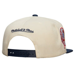 New York Yankees Mitchell & Ness Cooperstown Collection Speed Zone Snapback Hat - Cream - Mitchell & Ness Discount