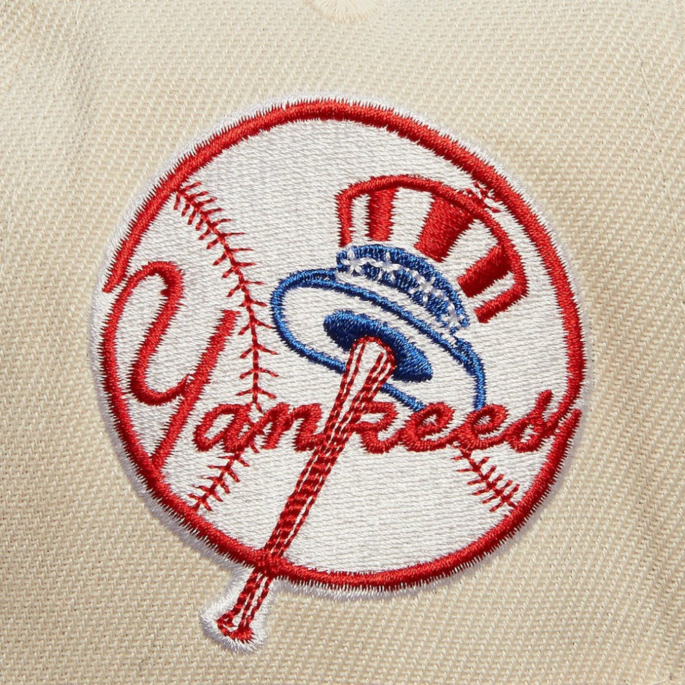 New York Yankees Mitchell & Ness Cooperstown Collection Speed Zone Snapback Hat - Cream - Mitchell & Ness Discount