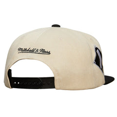 Chicago White Sox Mitchell & Ness Cooperstown Collection Speed Zone Snapback Hat - Cream - Mitchell & Ness Lifestyle