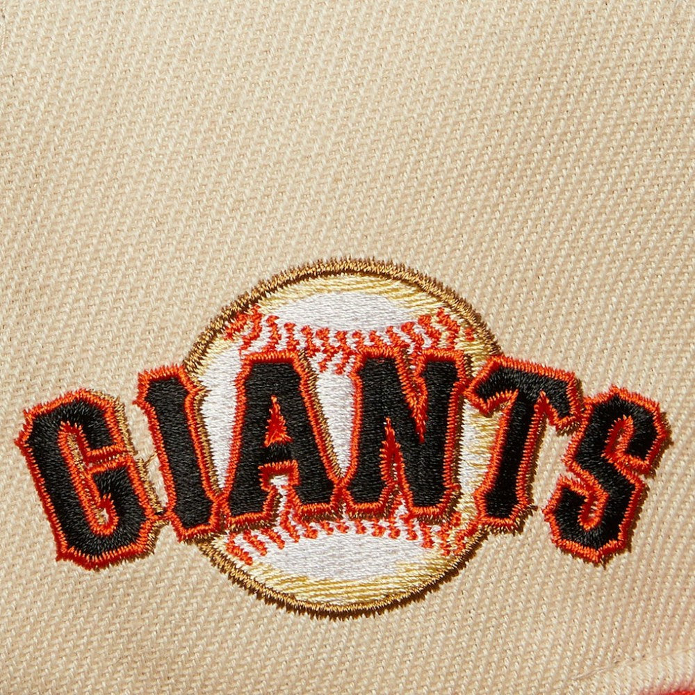 San Francisco Giants Mitchell & Ness Cooperstown Collection Speed Zone Snapback Hat - Cream - Mitchell & Ness Discount