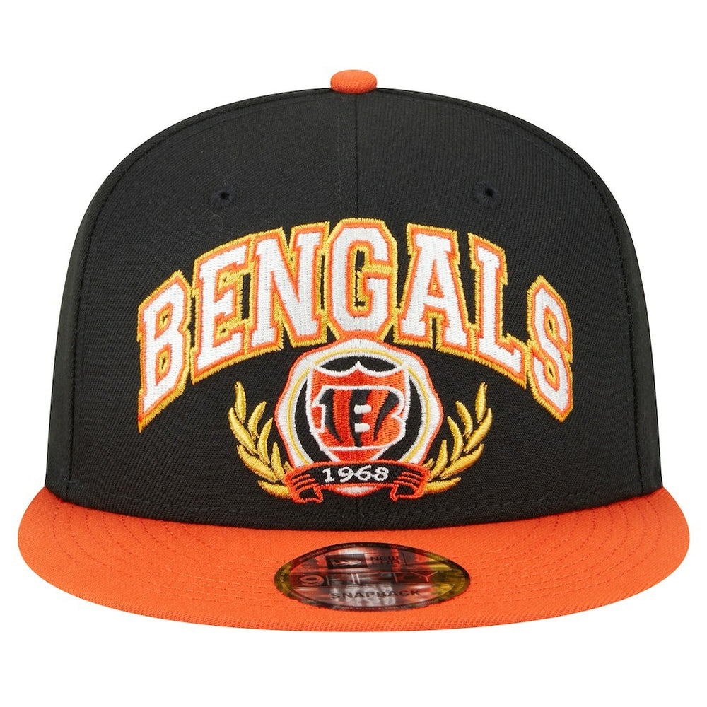 Cincinnati Bengals New Era Team Establish 9FIFTY Snapback Hat Black/Orange