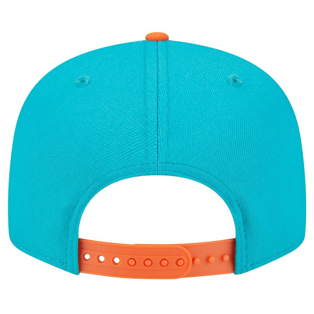 Miami Dolphins New Era Team Establish 9FIFTY Snapback Hat Aqua/Orange
