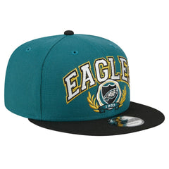 Philadelphia Eagles New Era Team Establish 9FIFTY Snapback Hat Midnight Green/Black