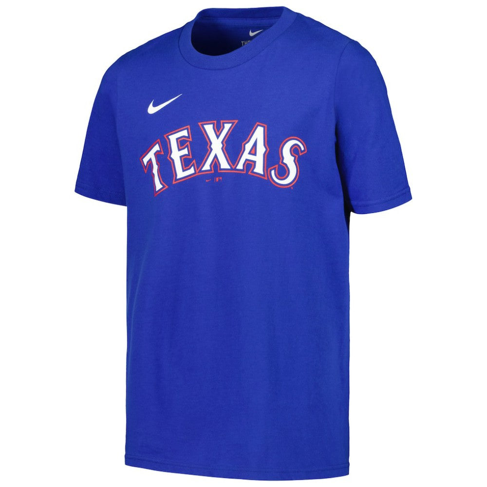 Leody Taveras Texas Rangers Nike Youth Name & Number T-Shirt - Royal - Nike Discount