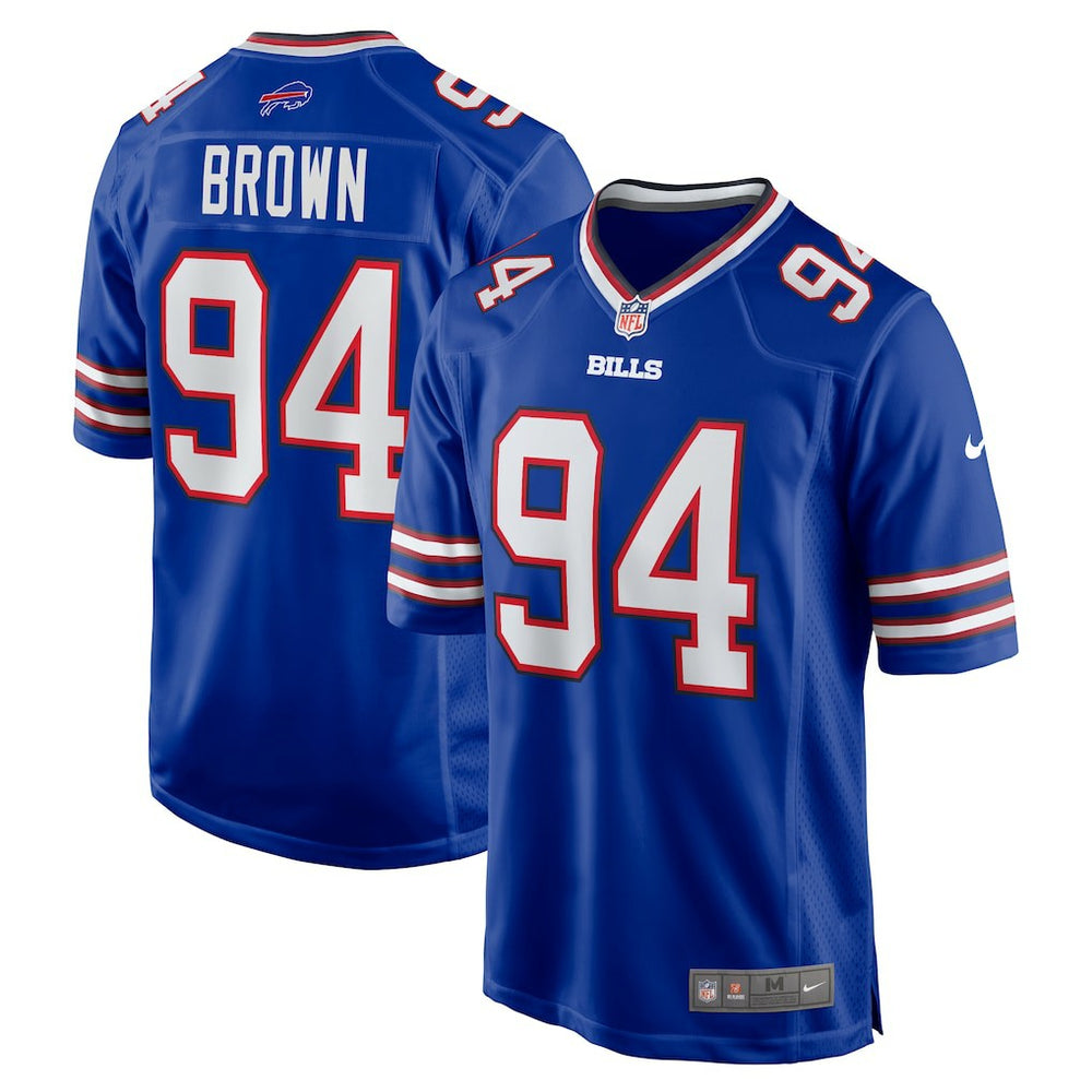 Nike Andrew Brown Buffalo Bills Game Jersey Royal