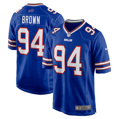 Nike Andrew Brown Buffalo Bills Game Jersey Royal