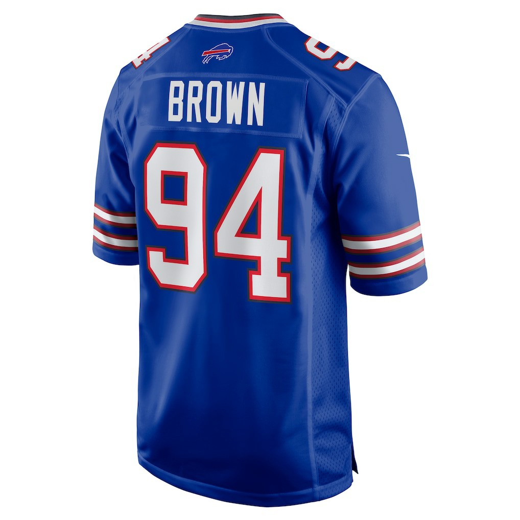 Nike Andrew Brown Buffalo Bills Game Jersey Royal