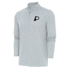 Indiana Pacers Antigua Hunk Quarter-Zip Top Heather Gray