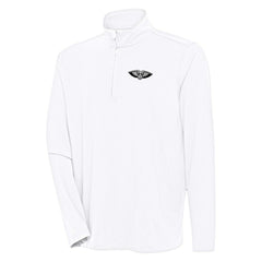 New Orleans Pelicans Antigua Hunk Quarter-Zip Top White