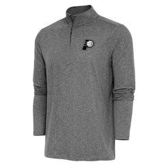 Indiana Pacers Antigua Hunk Quarter-Zip Top Heather Black