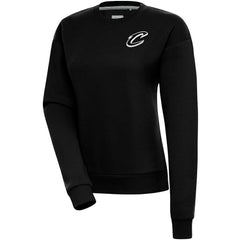 Cleveland Cavaliers Antigua Women's Brushed Metallic Victory Pullover Sweatshirt - Black