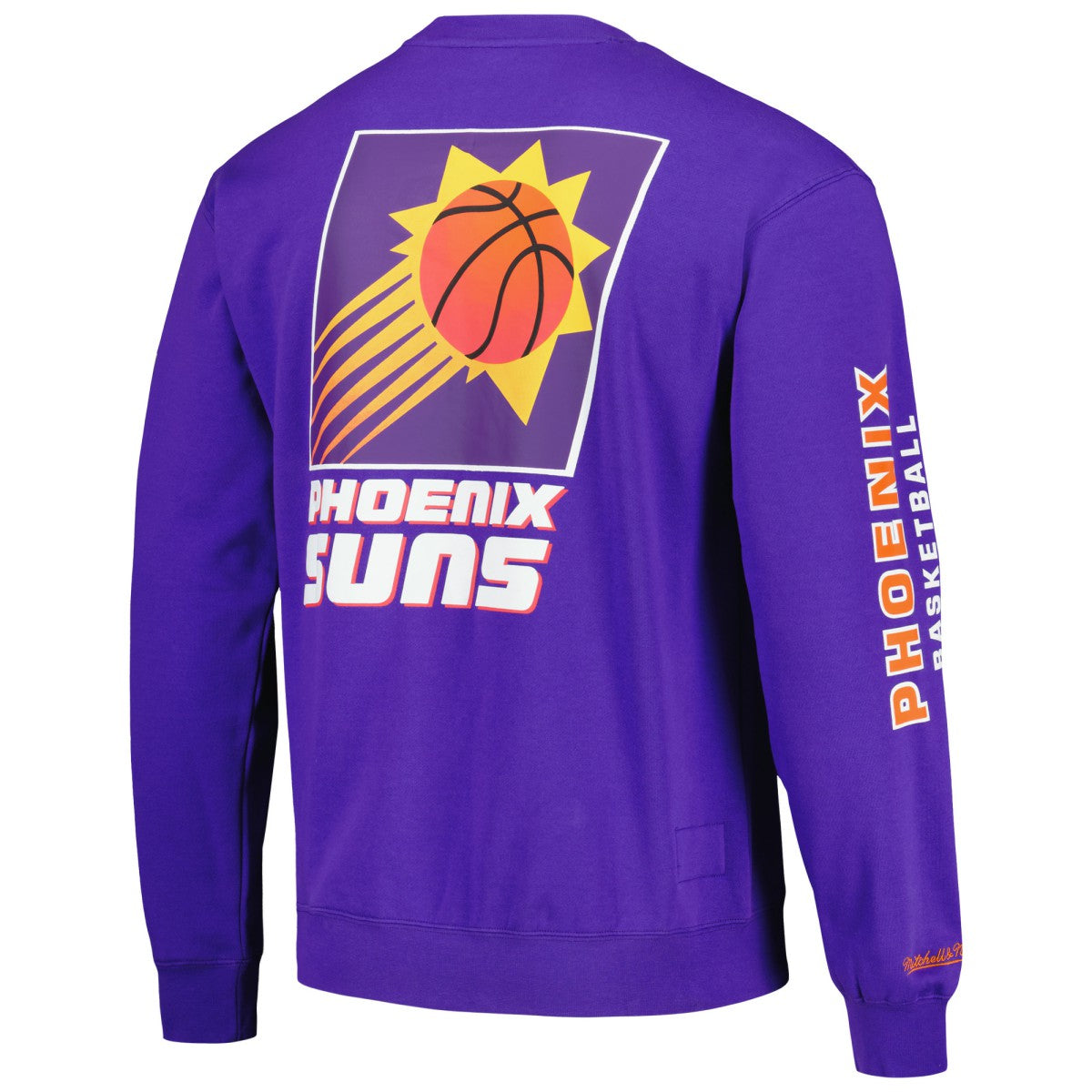 Phoenix Suns Hardwood Classics There and Back Pullover Sweatshirt Purple | Mitchell & Ness for sale