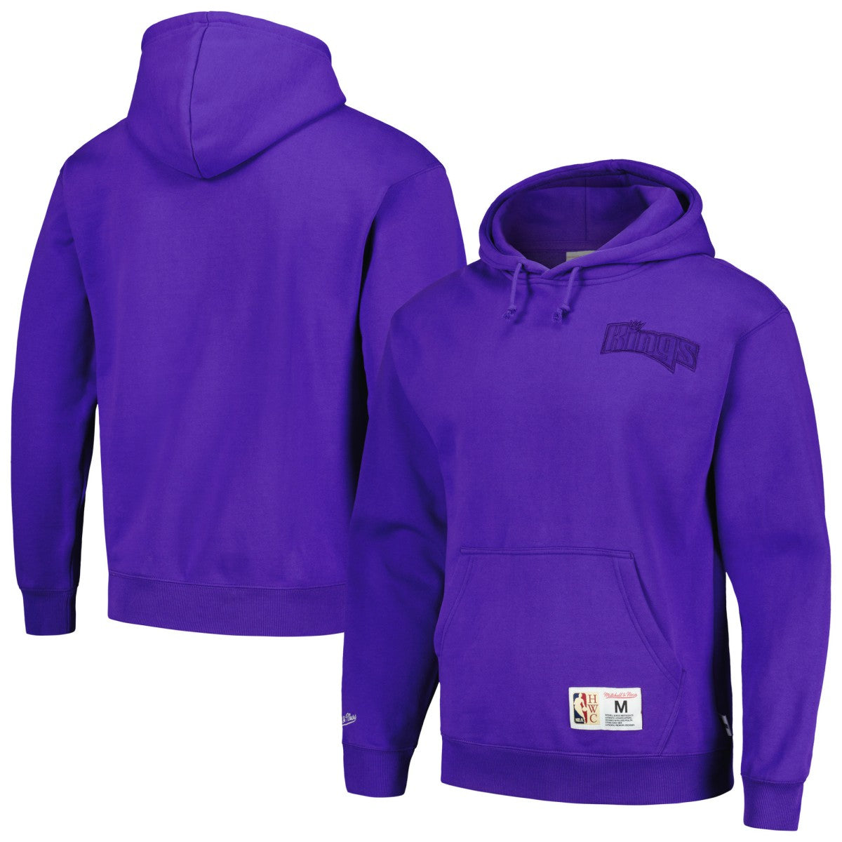 Sacramento Kings Hardwood Classics Tonal Pullover Hoodie Purple | Mitchell & Ness US