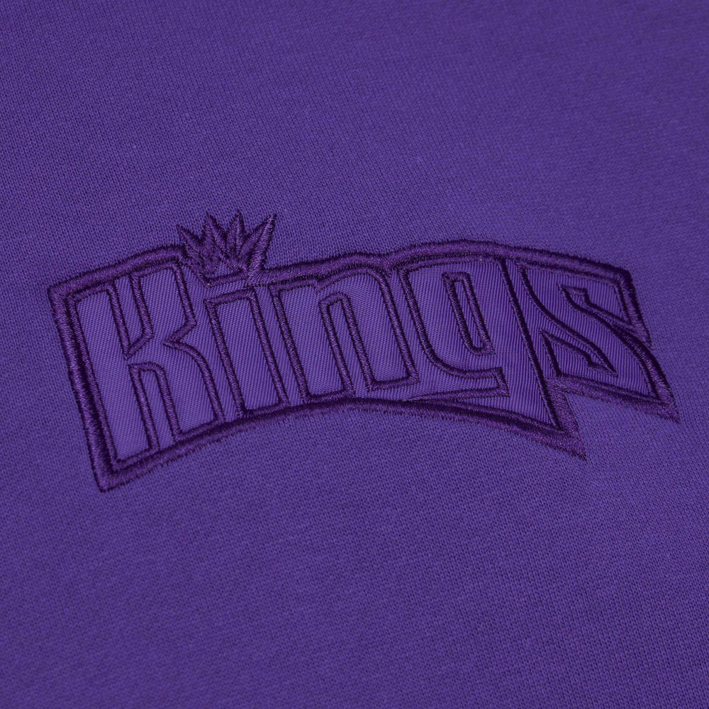 Sacramento Kings Hardwood Classics Tonal Pullover Hoodie Purple | Mitchell & Ness US