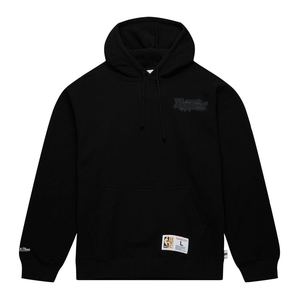 Toronto Raptors Hardwood Classics Tonal Pullover Hoodie Black | Mitchell & Ness outlet