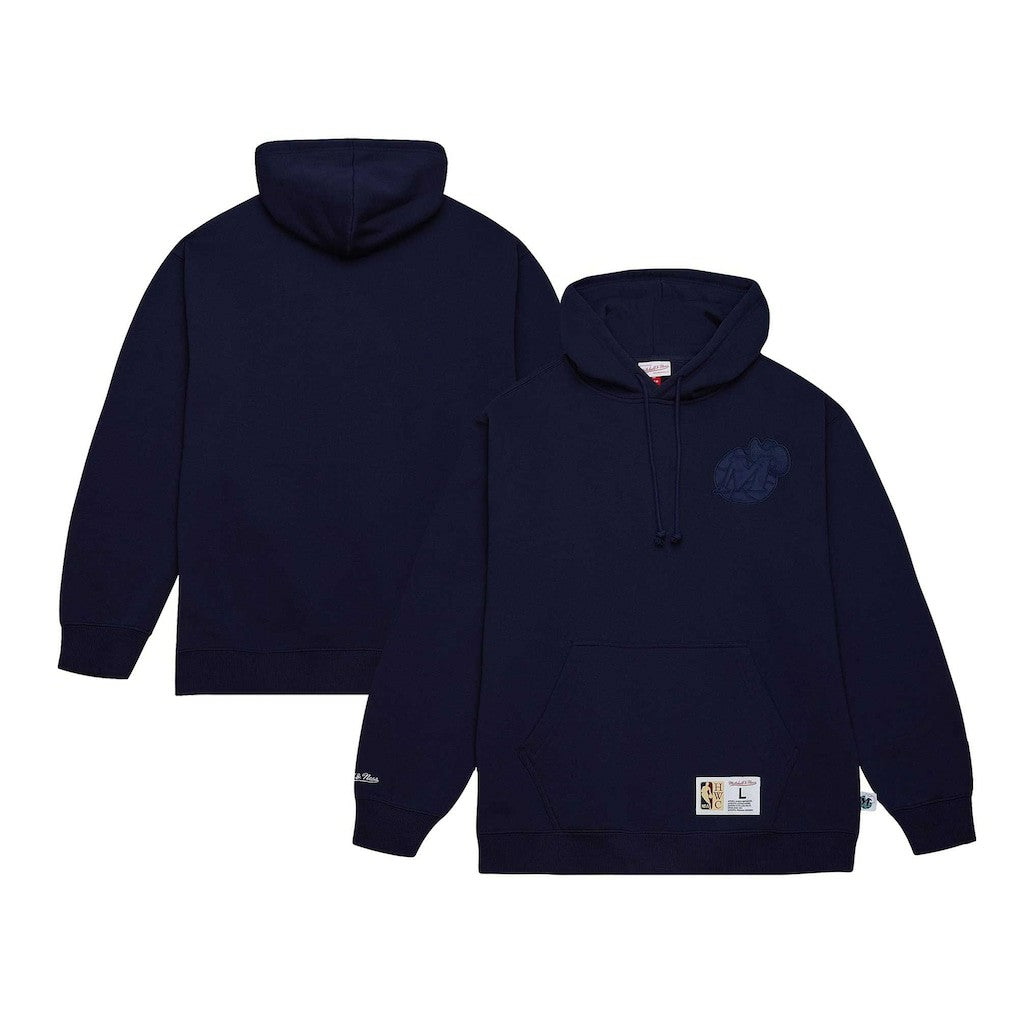 Dallas Mavericks Hardwood Classics Tonal Pullover Hoodie for sale Navy | Mitchell & Ness Near Me