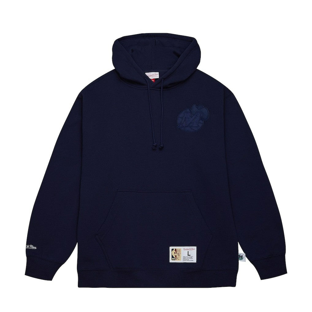 Dallas Mavericks Hardwood Classics Tonal Pullover Hoodie for sale Navy | Mitchell & Ness Near Me