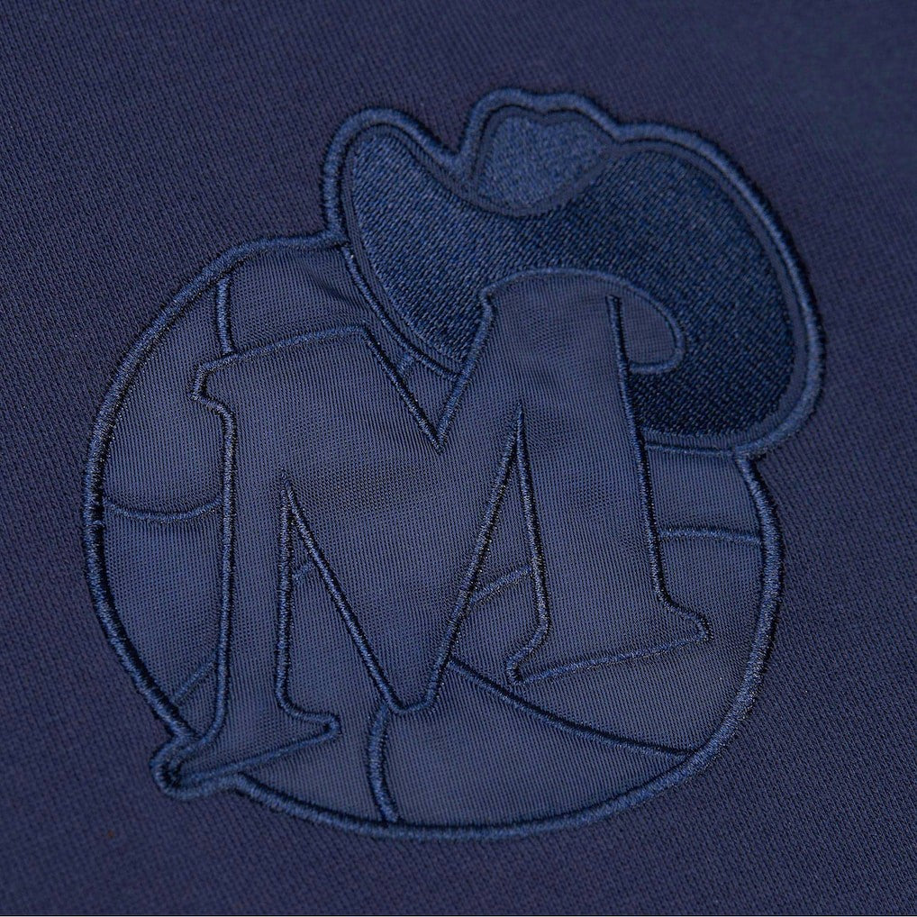 Dallas Mavericks Hardwood Classics Tonal Pullover Hoodie for sale Navy | Mitchell & Ness Near Me