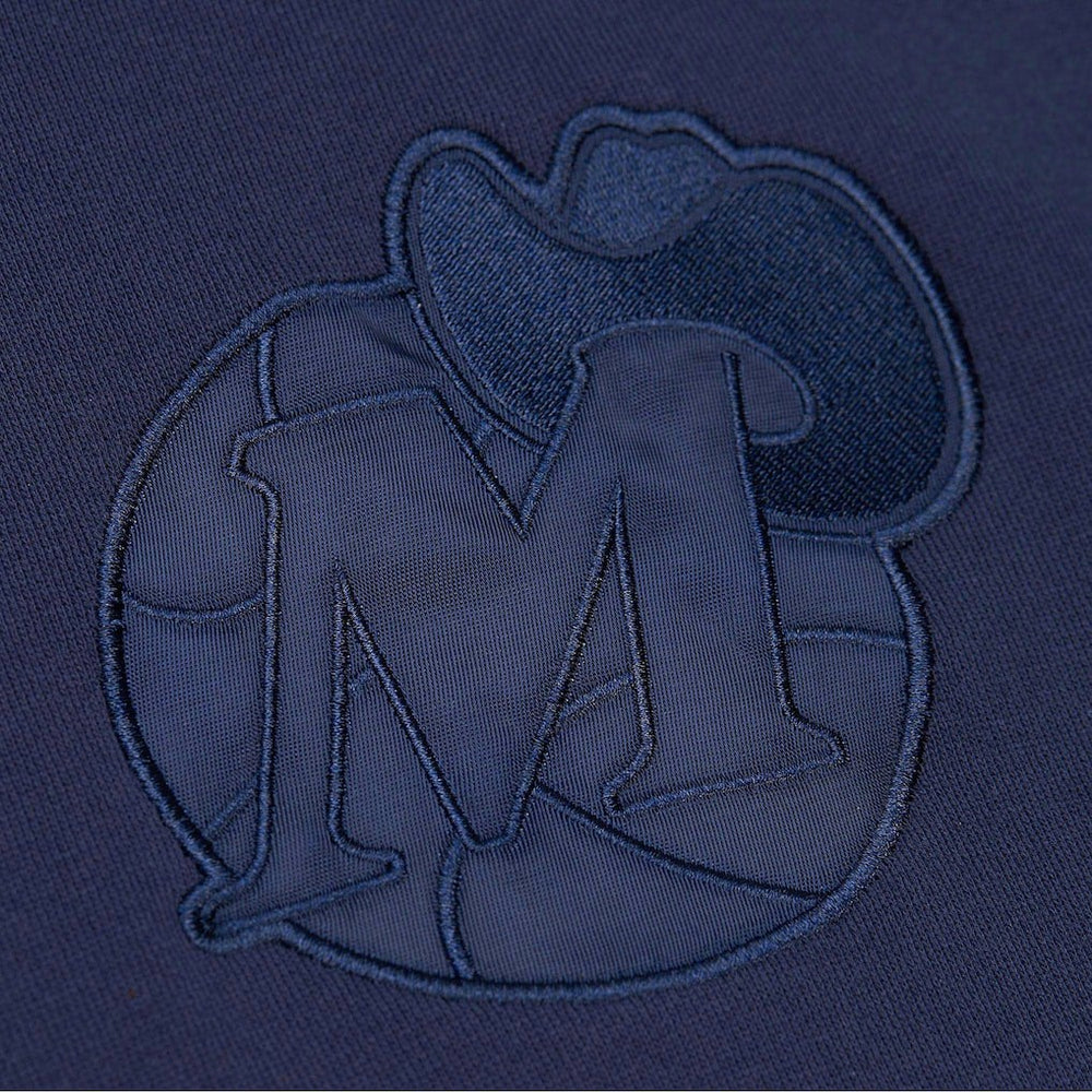 Dallas Mavericks Hardwood Classics Tonal Pullover Hoodie for sale Navy | Mitchell & Ness Near Me