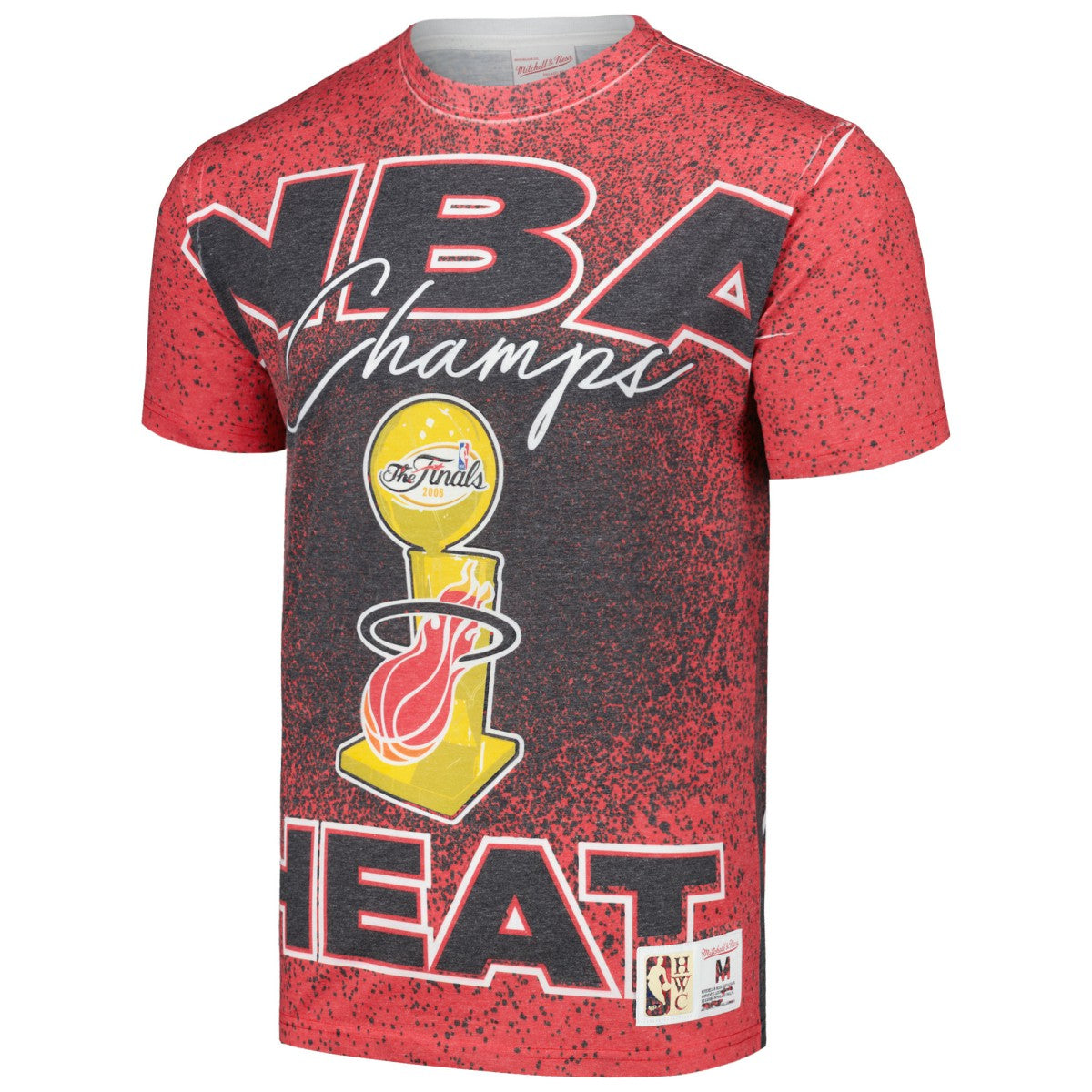 Miami Heat Hardwood Classics 2006 NBA Champions Champ City T-Shirt Red | Mitchell & Ness US