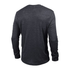 Chicago Blackhawks Champion Multi-Logo Tri-Blend Long Sleeve T-Shirt - Heather Black - NHL 200838100