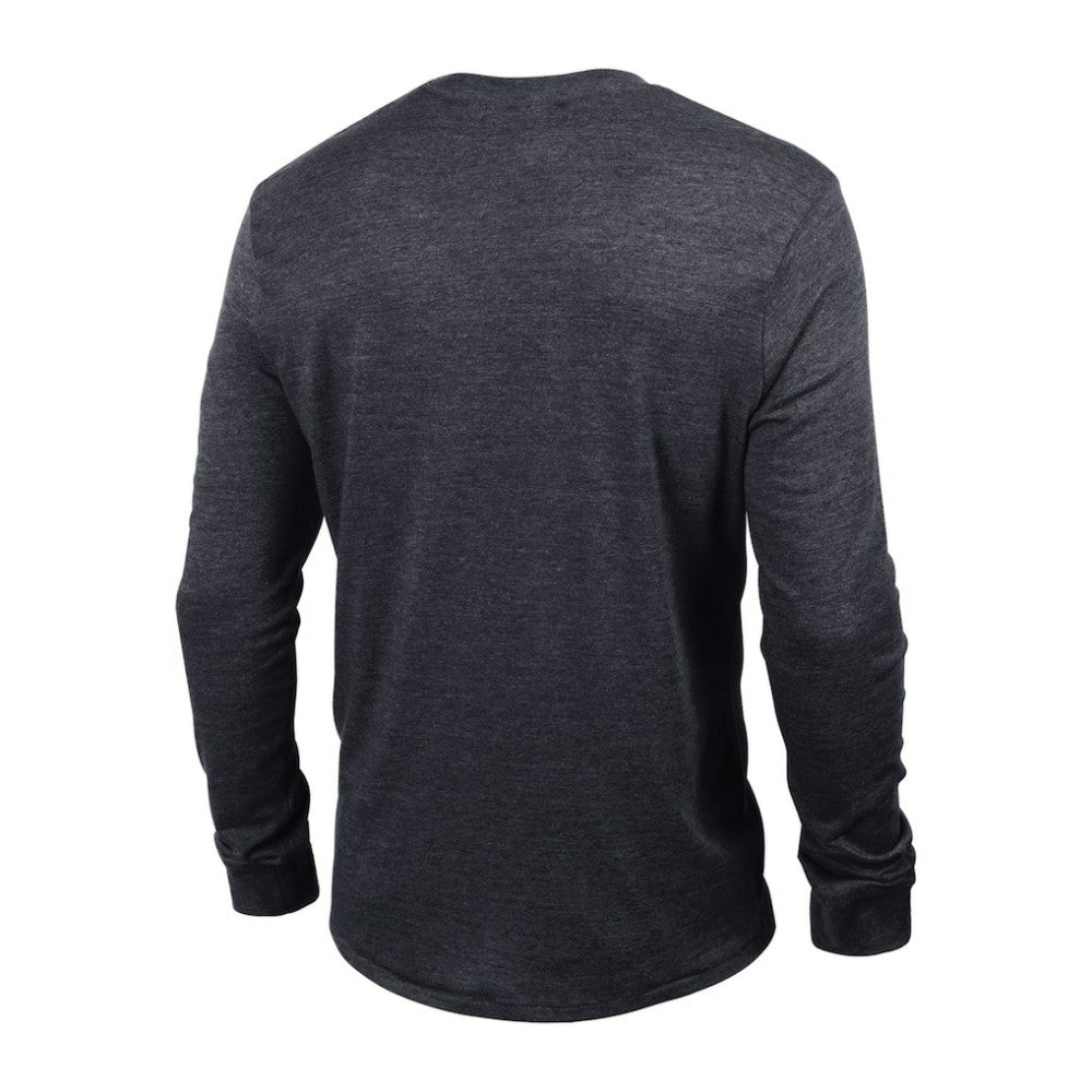 Pittsburgh Penguins Champion Multi-Logo Tri-Blend Long Sleeve T-Shirt - Heather Black - NHL 200838103
